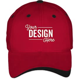Sportsman Two-Tone Hat - Color: Red / Black
