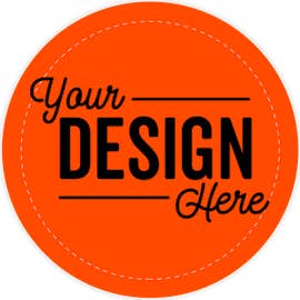 Full Color 2 in. Circle Roll Labels (500 per roll) - Color: Orange