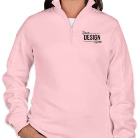 Sport-Tek Premium Women's Quarter Zip Sweatshirt - Color: Pink