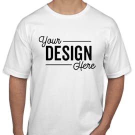 Bayside USA-Made 100% Cotton T-shirt - Color: White