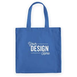 Medium Midweight 100% Cotton Canvas Tote - Color: Royal