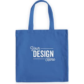 Medium Midweight 100% Cotton Canvas Tote - Color: Royal