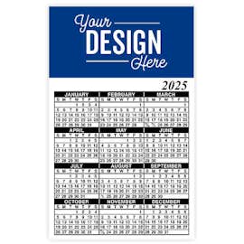 Full Color Calendar Magnet - .019" - Color: Royal Blue