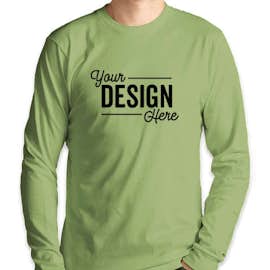 Royal Apparel USA-Made Organic Long Sleeve T-shirt - Color: Avocado