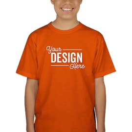 Canada - Gildan Youth 100% Cotton T-shirt - Color: Orange