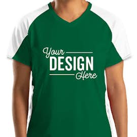 Augusta Women's Cutter Jersey - Color: Dark Green / White