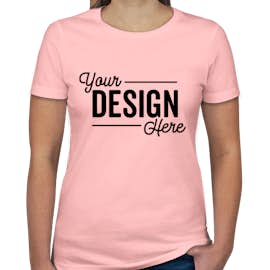 Next Level Women's Slim Fit Jersey T-shirt - Color: Light Pink