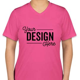 Canada - Team 365 Women's Zone V-Neck Performance Shirt - Color: Sport Charity Pink