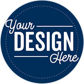 Full Color 2 in. Circle Vinyl Decal - Color: Navy