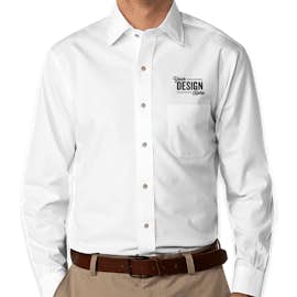 Brooks Brothers Non-Iron Pinpoint Ainsley Collar Dress Shirt - Color: Solid White (Sld Wht)