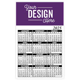 Full Color Calendar Magnet - .019" - Color: Team Purple