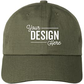 Port Authority Ripstop Baseball Hat - Color: Olive Drab Green