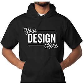 Sport-Tek Sport-Wick Short Sleeve Pullover Hoodie - Color: Black