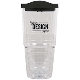 24 oz. Insulated Tumbler - Color: Black / Clear