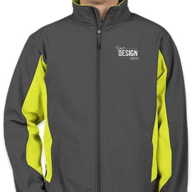 Port Authority Colorblock Soft Shell Jacket - Color: Battleship Grey / Charge Green