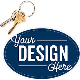 6 in. x 4 in. Oval Bumper Sticker - Color: Navy