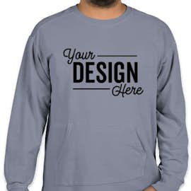 Comfort Colors French Terry Crewneck Sweatshirt - Color: Blue Jean