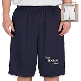 High Five Competition Reversible Basketball Shorts - Color: Navy / White