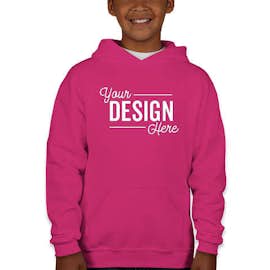 Jerzees Youth Nublend 50/50 Pullover Hoodie - Color: Cyber Pink