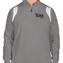 Team 365 Quarter Zip Performance Pullover - Color: Sport Graphite / White