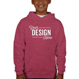 Jerzees Youth Nublend 50/50 Pullover Hoodie - Color: Vintage Heather Red