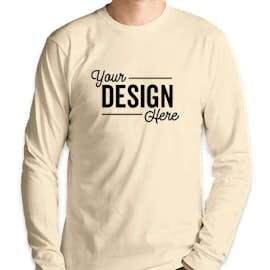 Royal Apparel USA-Made Organic Long Sleeve T-shirt - Color: Natural