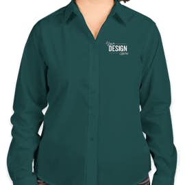 Port Authority Women's Long Sleeve Easy Care Shirt - Color: Teal Green