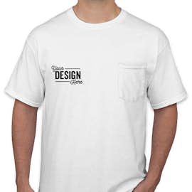 Canada - Gildan Ultra Cotton Pocket T-shirt - Color: White