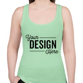 Next Level Women's Slim Fit Jersey Racerback Tank - Color: Mint