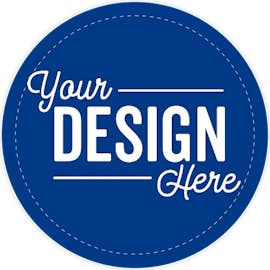 Full Color 2.5 in. Circle Roll Labels (500 per roll) - Color: Royal Blue