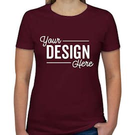 Next Level Women's Slim Fit Jersey T-shirt - Color: Maroon