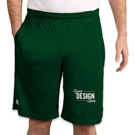 Russell Athletic Essential Performance Shorts with Pockets - Color: Dark Green