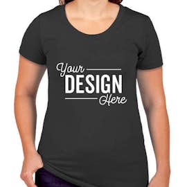 Canada - Bella + Canvas Women's Slim Fit Tri-Blend T-shirt - Color: Charcoal Black Tri-Blend