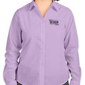 Port Authority Women's Long Sleeve Easy Care Shirt - Color: Bright Lavender