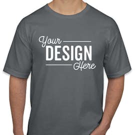 Bayside USA-Made 100% Cotton T-shirt - Color: Charcoal