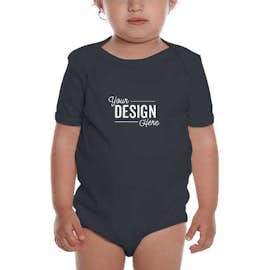 Royal Apparel USA-Made Organic Baby Bodysuit - Color: Ocean