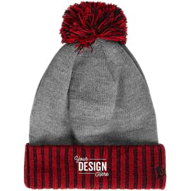 New Era Colorblock Cuff Beanie - Color: Red
