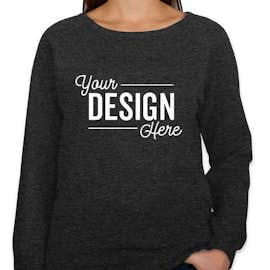 Independent Trading Women's Lightweight Crewneck Sweatshirt - Color: Charcoal Heather