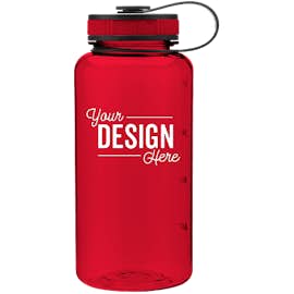 34 oz. h2go Wide Water Bottle - Color: Red