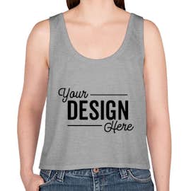 Bella + Canvas Women's Flowy Crop Tank - Color: Athletic Heather