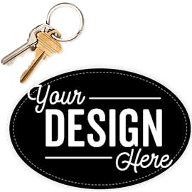 6 in. x 4 in. Oval Bumper Sticker - Color: Black