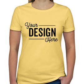 Next Level Women's Slim Fit Jersey T-shirt - Color: Banana Cream