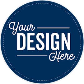 Full Color 4 in. Circle Vinyl Decal - Color: Navy