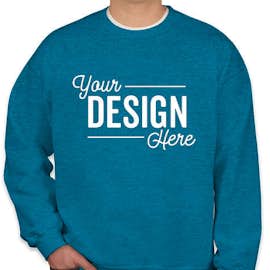 Gildan Midweight 50/50 Crewneck Sweatshirt - Color: Antique Sapphire