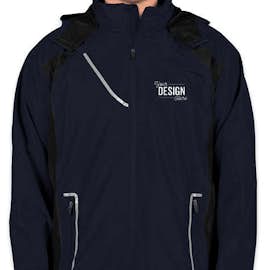 Team 365 Waterproof Hooded Jacket - Color: Sport Dark Navy / Black