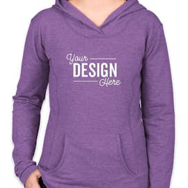 Anvil Women's French Terry Pullover Hoodie - Color: Heather Purple