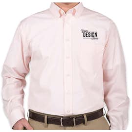 Devon & Jones Banker Stripe Dress Shirt - Color: Pink