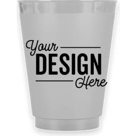 16 oz. Frosted Plastic Stadium Cup - Color: Silver