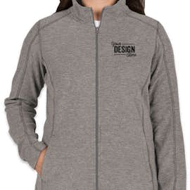 Port Authority Women's Heather Microfleece Full Zip Jacket - Color: Pearl Grey Heather