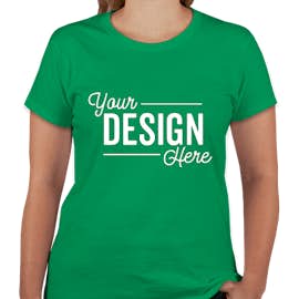 Canada - Gildan Women's 100% Cotton T-shirt - Color: Irish Green